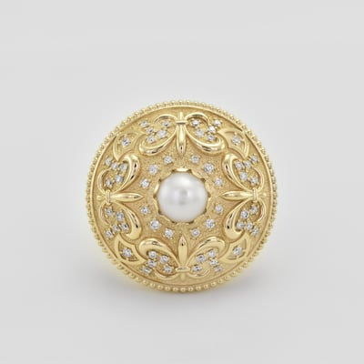 Prsteň na mieru s perlou