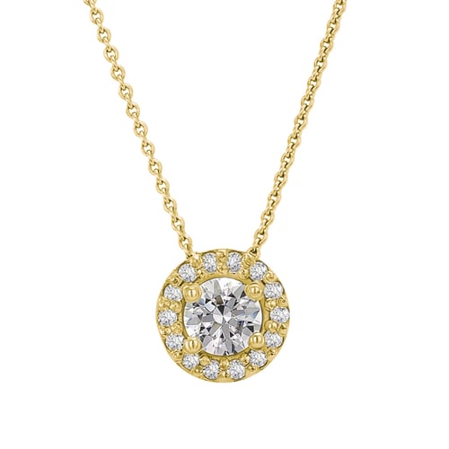 Halo prívesok s lab-grown diamantmi Usara