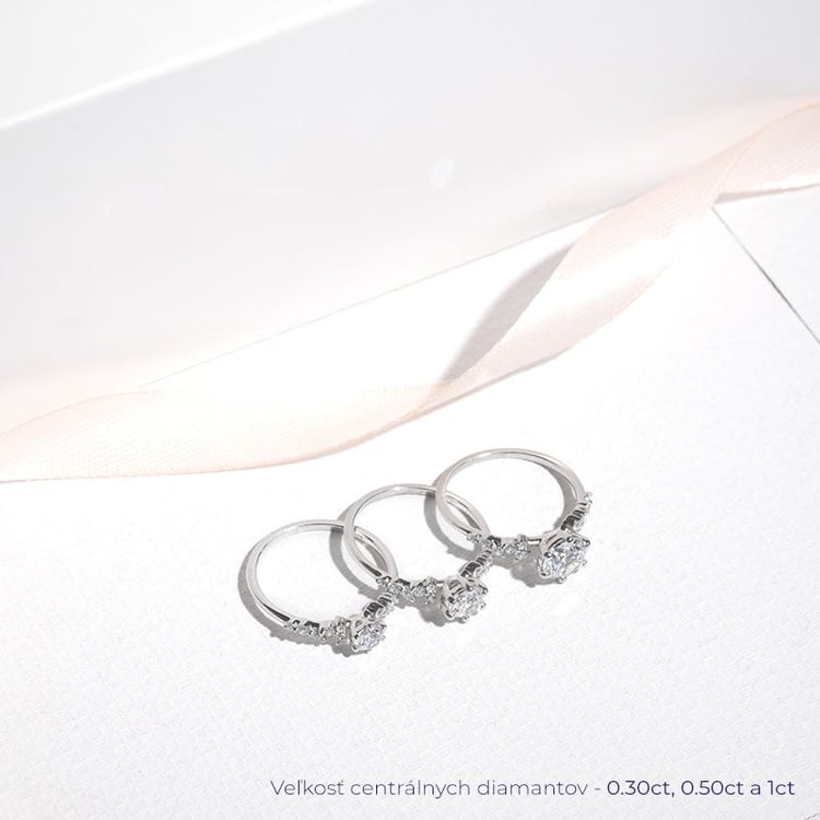 Zásnubný prsteň s 0.46ct IGI certifikovaným lab-grown diamantom Carina 169169