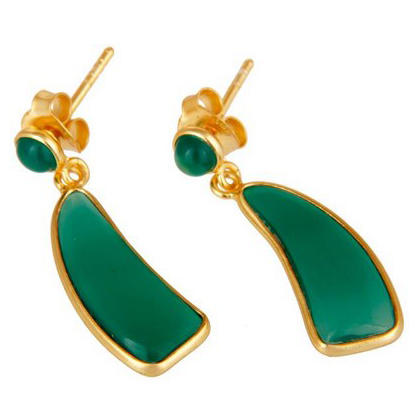 Onyxove strieborne nausnice 7948