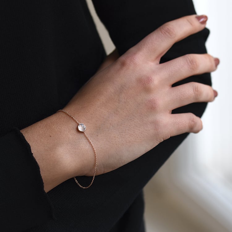 Zlatý náramok s mesačným kameňom 58828