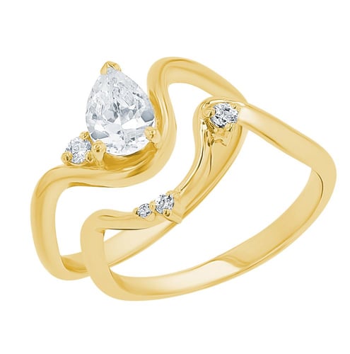 Romantický zásnubný set prsteňov s lab-grown diamantmi Lylah