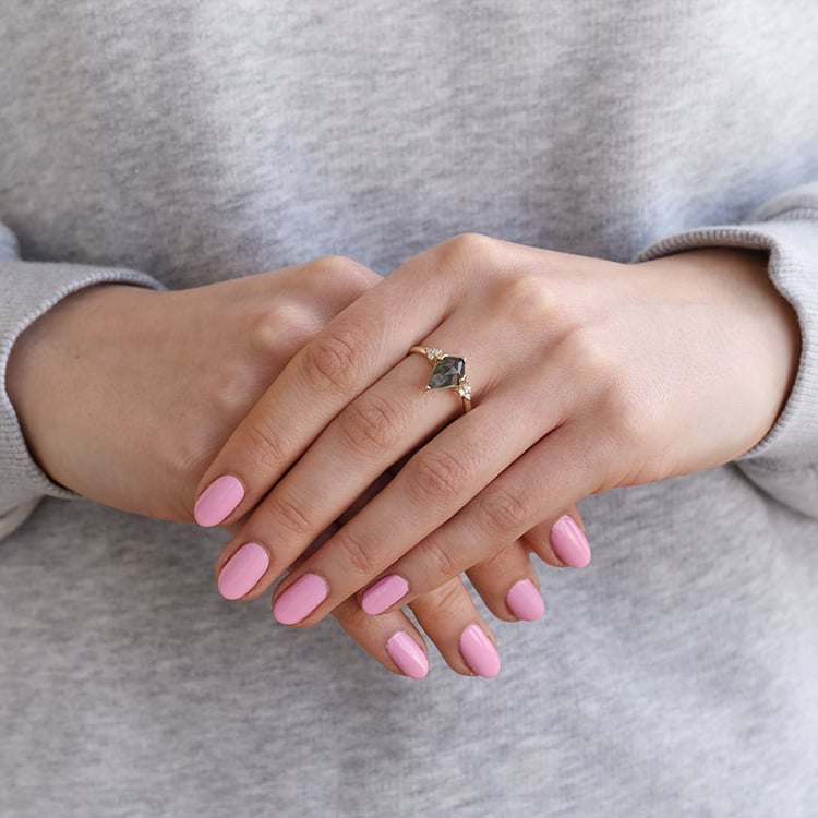 Prsteň s achátom zo zlata 89238