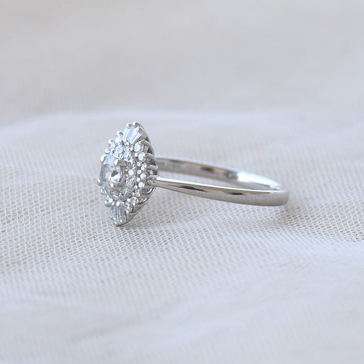 Moissanitový zásnubný prsteň 66778