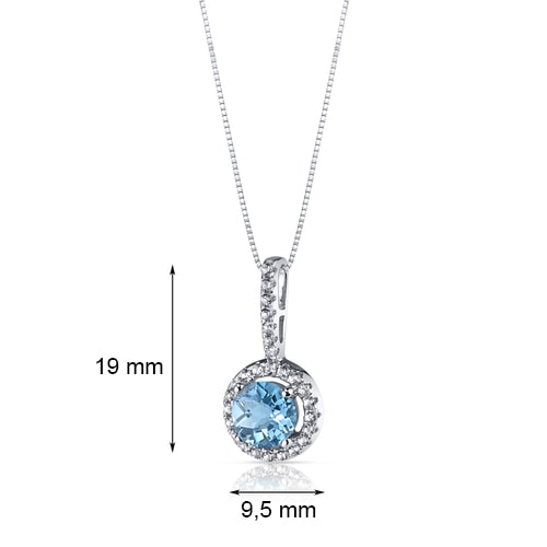 Prívesok zo zlata s topásmi 28444