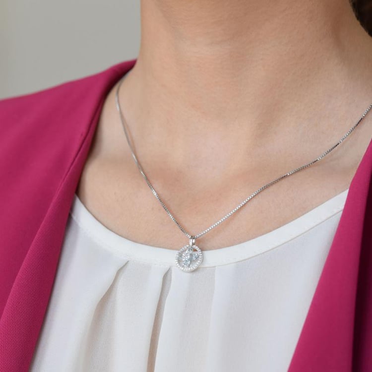 Náhrdelník s akvamarínom 19317