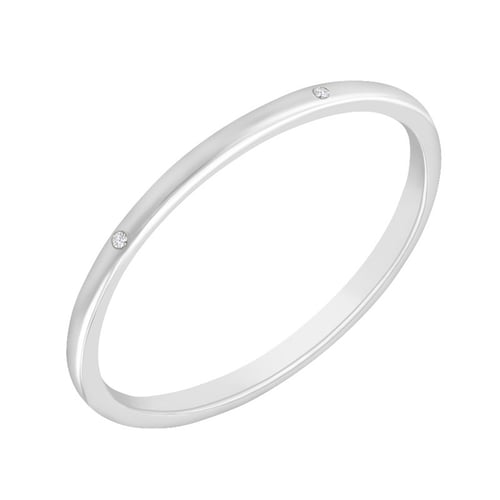 Minimalistický prsteň s lab-grown diamantmi a pánský komfortný prsteň Britta
