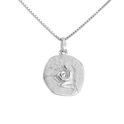 Zlatý prívesok so symbolmi znamenia zverokruhu Vodnár