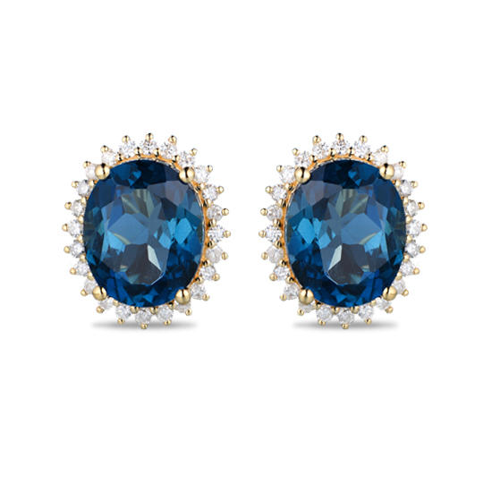 Topásové náušnice