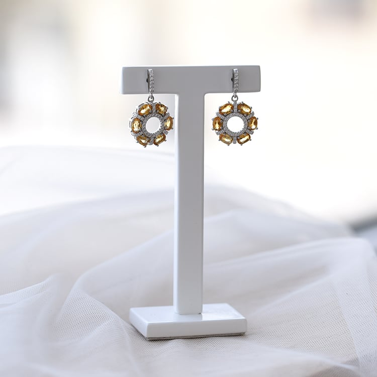 Citrínové náušnice 69130