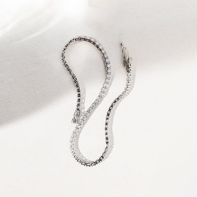 Zlatý tenisový náramok s diamantmi Mallory 141089