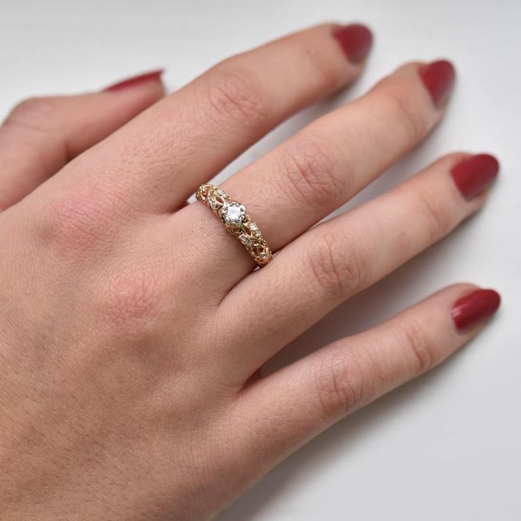 Vintage zásnubný prsteň 65901