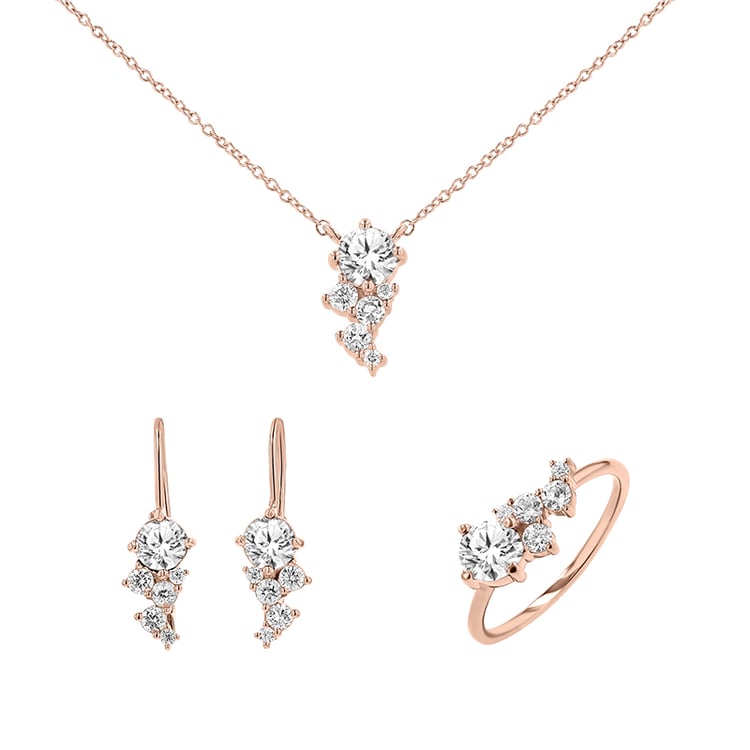 Kolekcia cluster šperkov s lab-grown diamantmi Ester 148575