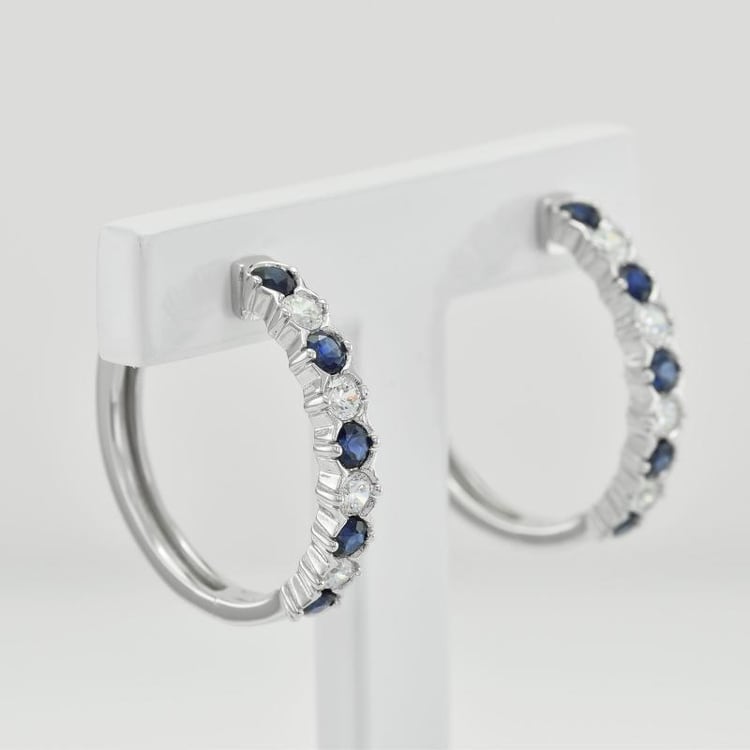 Zafírové náušnice 35780