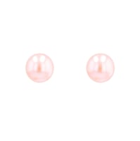 Zlaté náušnice s broskyňovými perlami Ellis