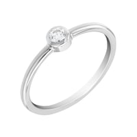 Minimalistický diamantový prsteň Kathleen