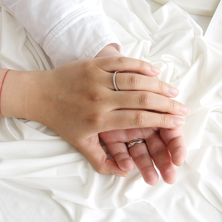 Zlatý eternity prsteň s 1.50 mm lab-grown diamantmi Qenyl 125644