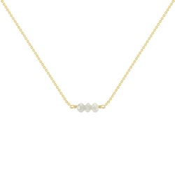 Zlatý choker s diamantovými korálkami Serah