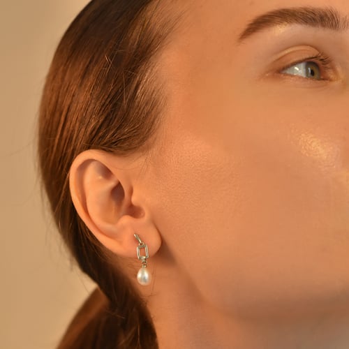 Perlové náušnice s diamantmi Elodia