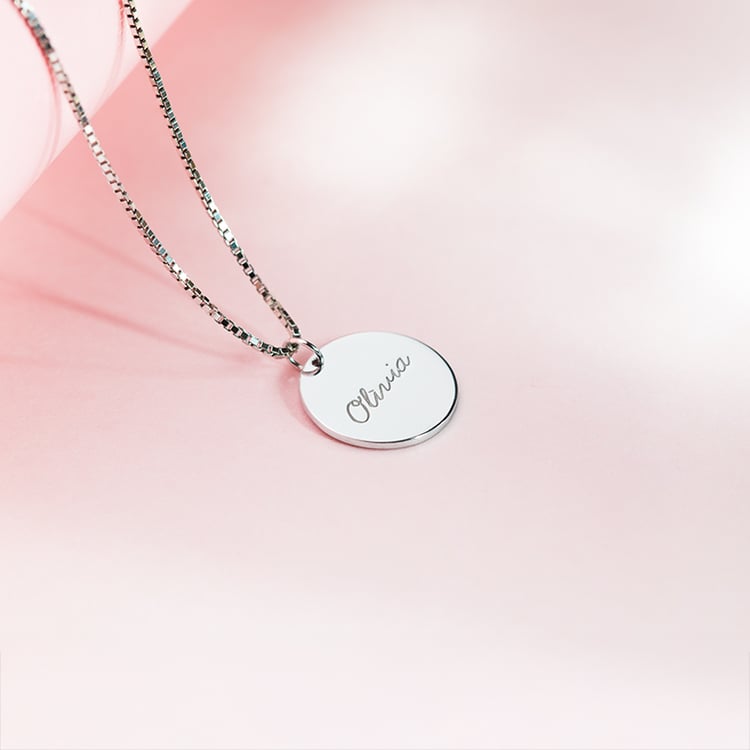 Zlatý prívesok s obojstranným gravírom Leasy 150247