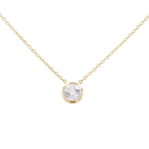 Bezel náhrdelník s IGI certifikovaným lab-grown diamantom Hadley