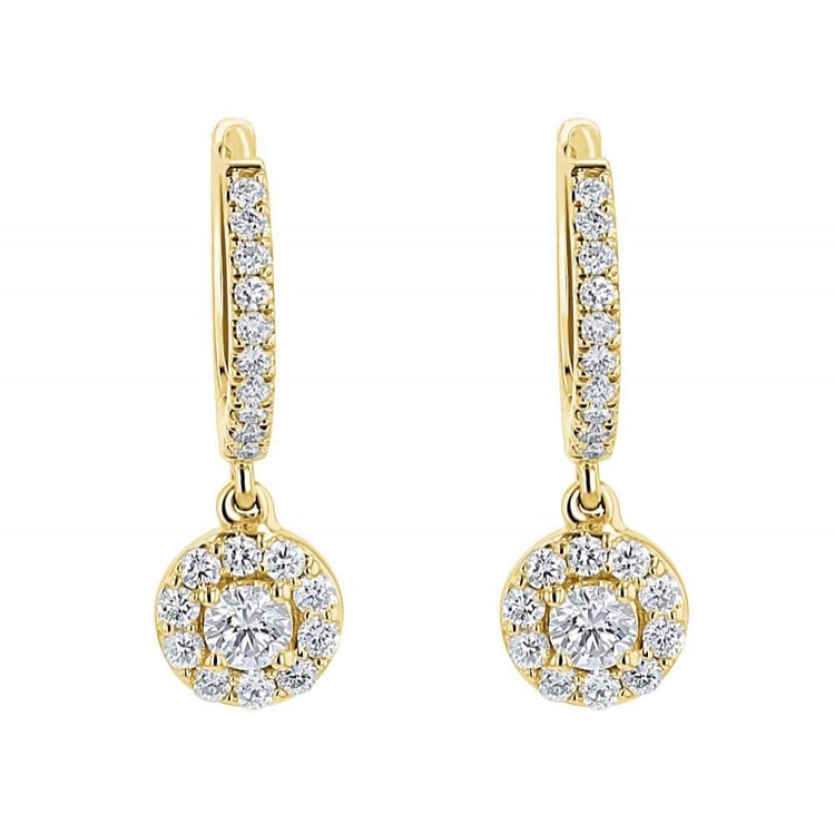 Strieborné kruhové náušnice s prírodnými diamantmi 161738