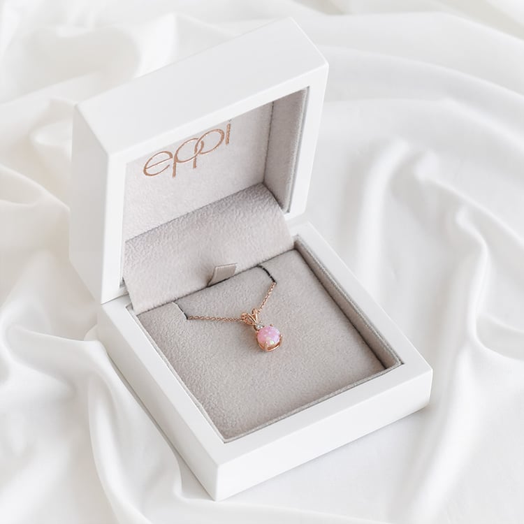 Prívesok s růžovým opálom 93693