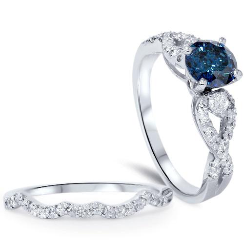  Sada zlatých prsteňov s diamantmi 4424