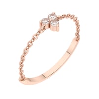 Minimalistický prsteň s lab-grown diamantmi Darcey