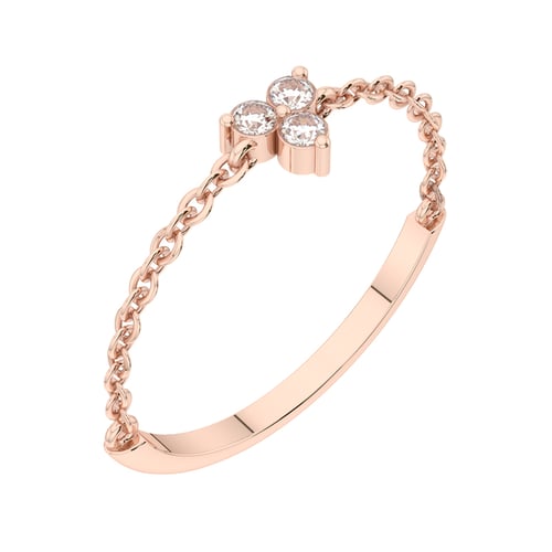 Minimalistický prsteň s lab-grown diamantmi Darcey