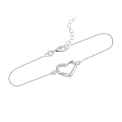 Strieborný fashion náramok so srdiečkom Shirl