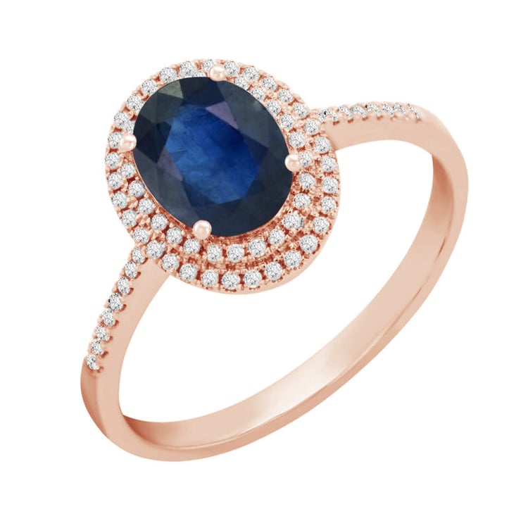 Zlatý zafírový prsteň 83267