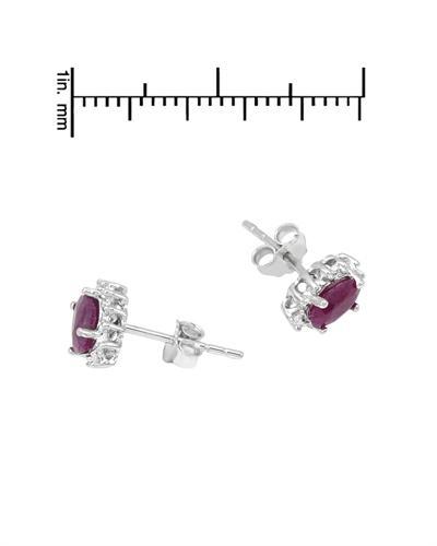 Náušnice s rubínmi a diamantmi 1594
