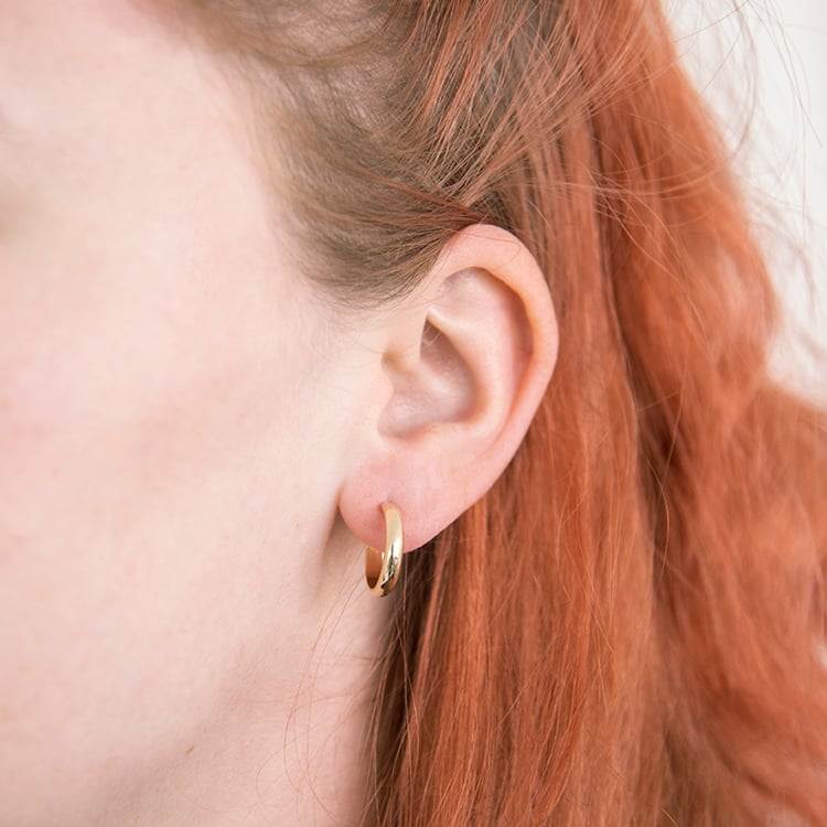 Zlaté kruhové náušnice Devine 109213