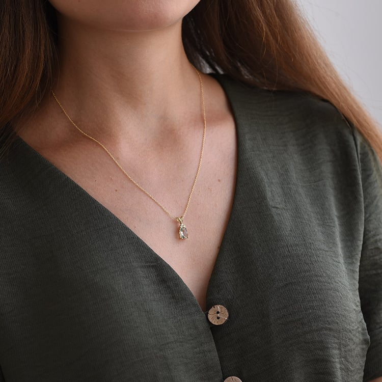 áhrdelník so zeleným ametystom 72170