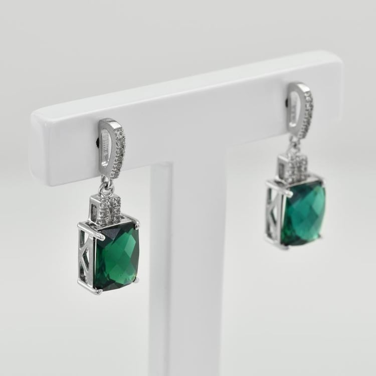 Smaragdové náušnice 37554