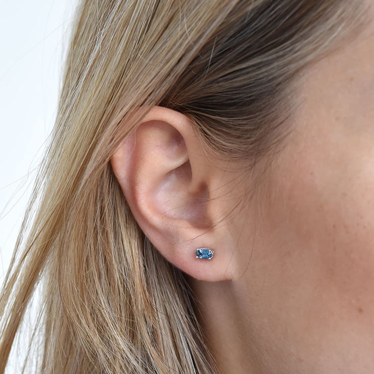 Strieborné náušnice s topásmi 86211