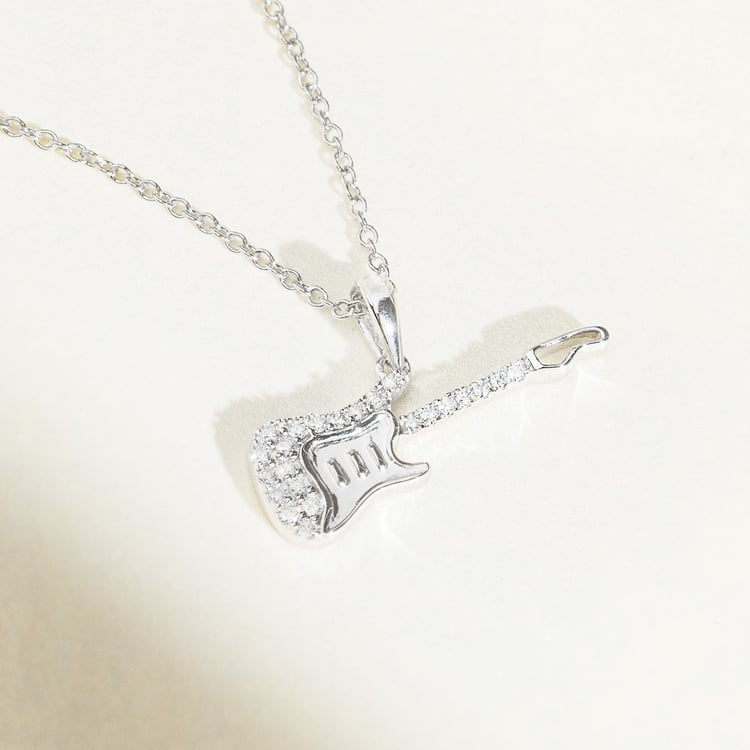 Zlatý prívesok s lab-grown diamantom v tvare gitary 164893