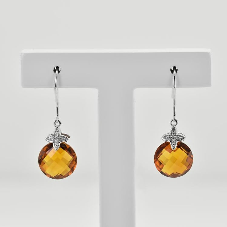 Citrínové náušnice 38417