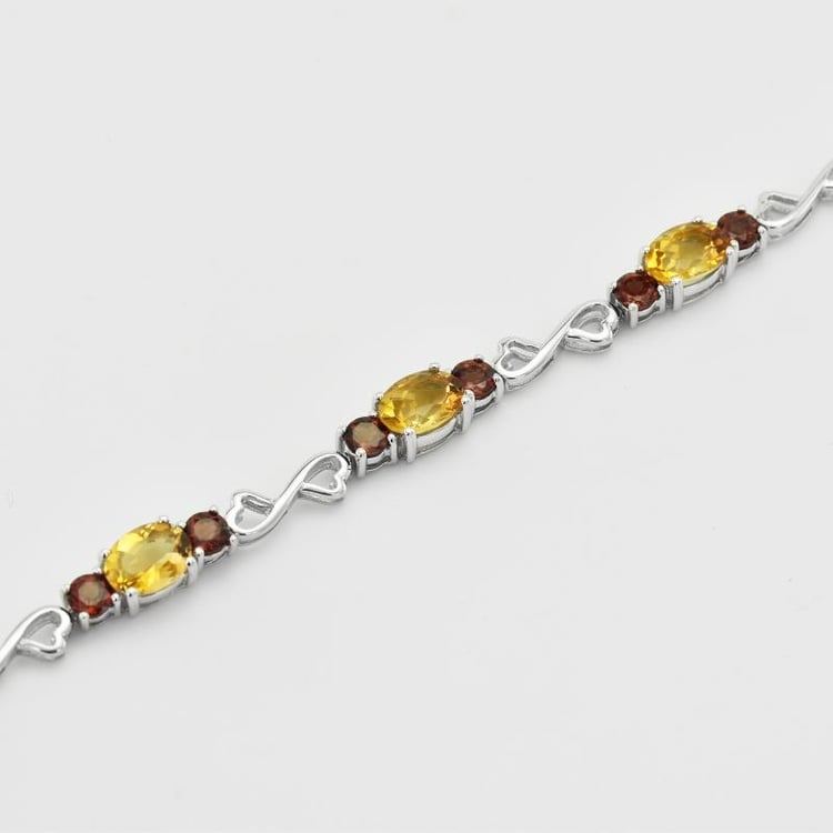 Citrínový granátový náramok 35106