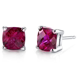 Rubínové náušnice zo zlata Chelsyna