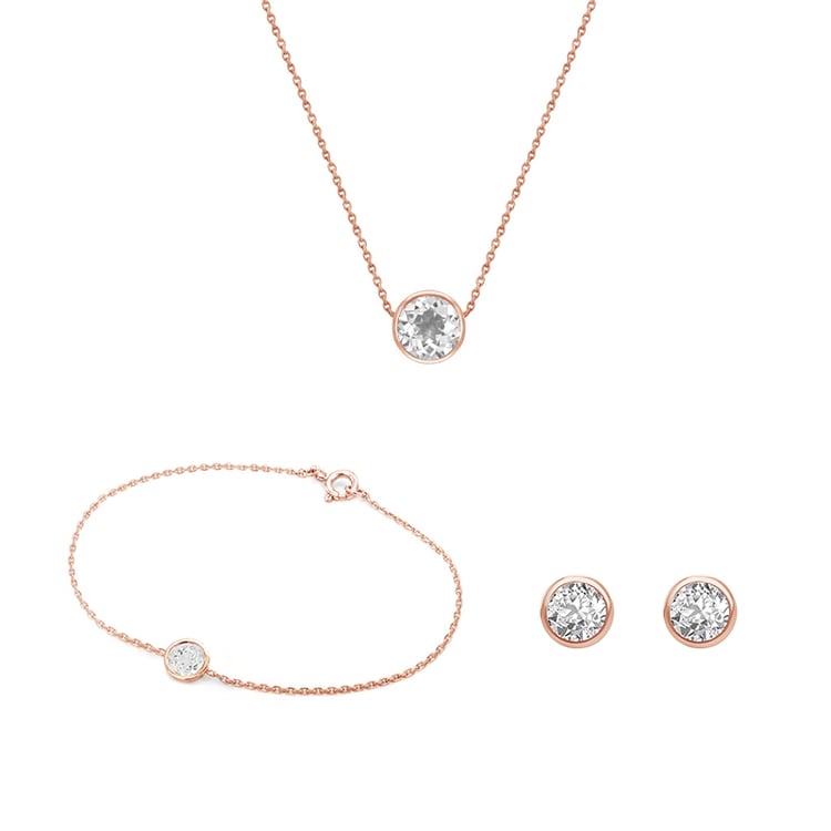 Minimalistická zlatá kolekcia šperkov s lab-grown diamantmi Yanis 97861