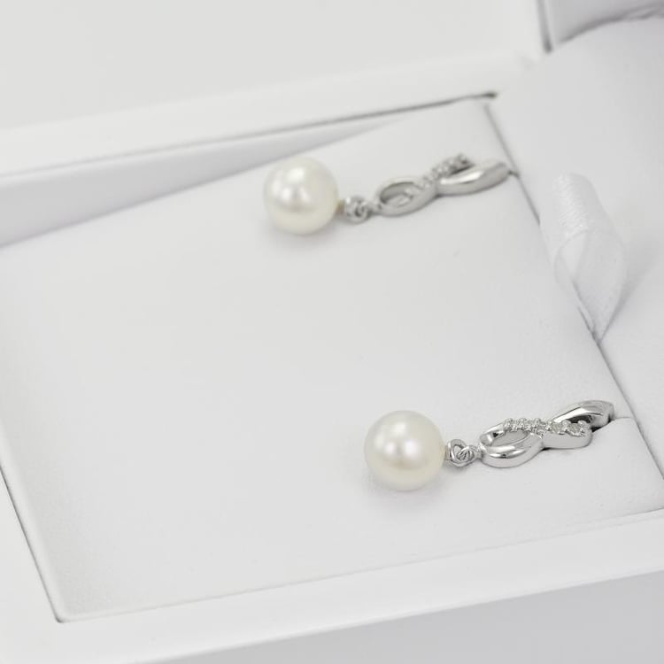 Náušnice s perlami 28022