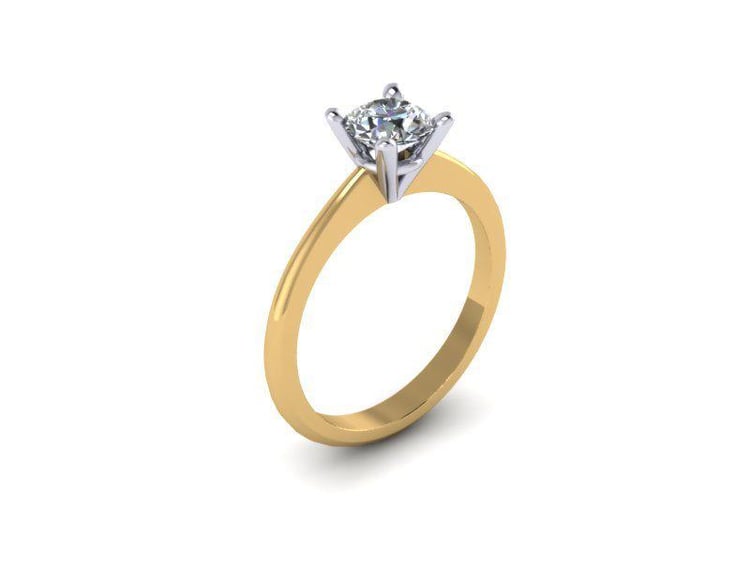 Prsteň s diamantom Wally v zltom zlate 55720