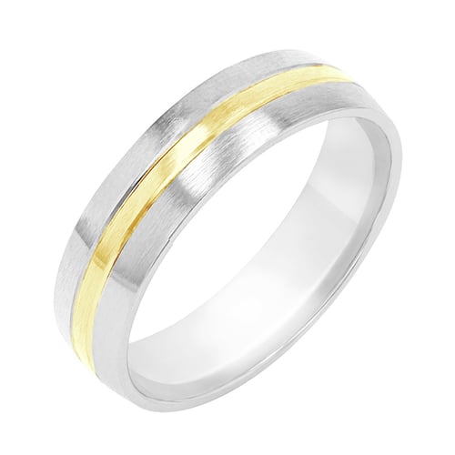 Minimalistické svadobné obrúčky s diamantom Wate