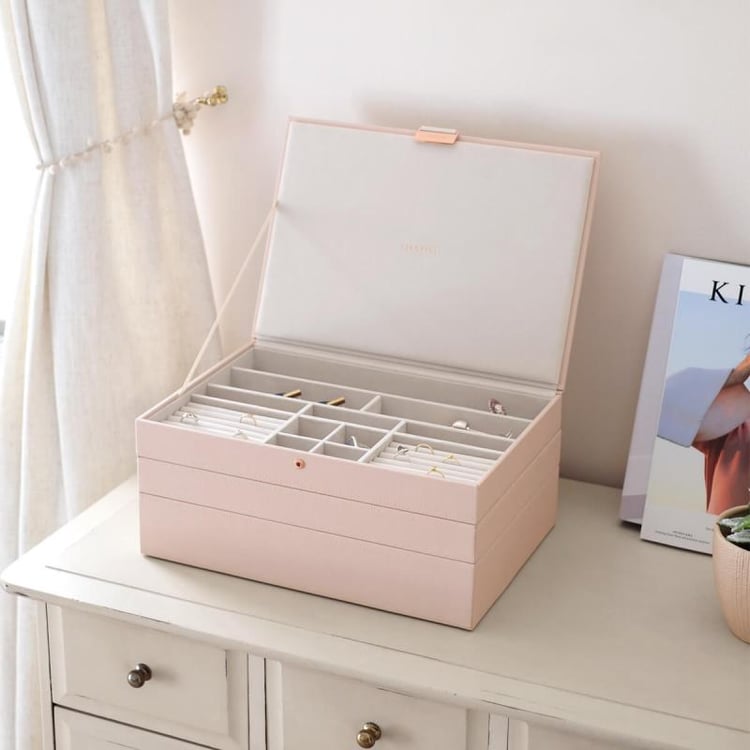 Set šperkovnic 3v1 v ružove farbe 52169