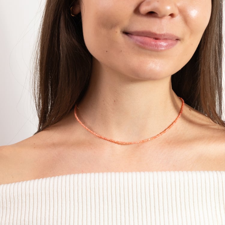 Detský strieborný náhrdelník s korálmi Bizy 149956