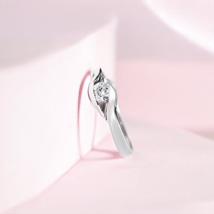 Zlatý zásnubný prsteň s ČGL certifikovaným lab-grown diamantom Ambriel 151676