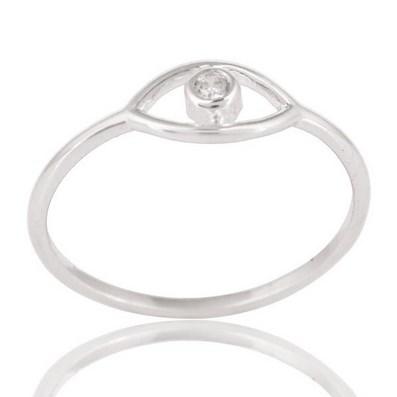 Strieborný prstienok so zirkónom Salomyah