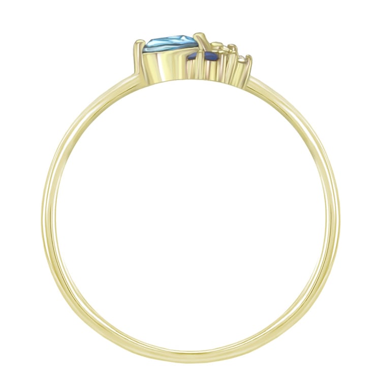 Cluster prsteň zo zlata 66975